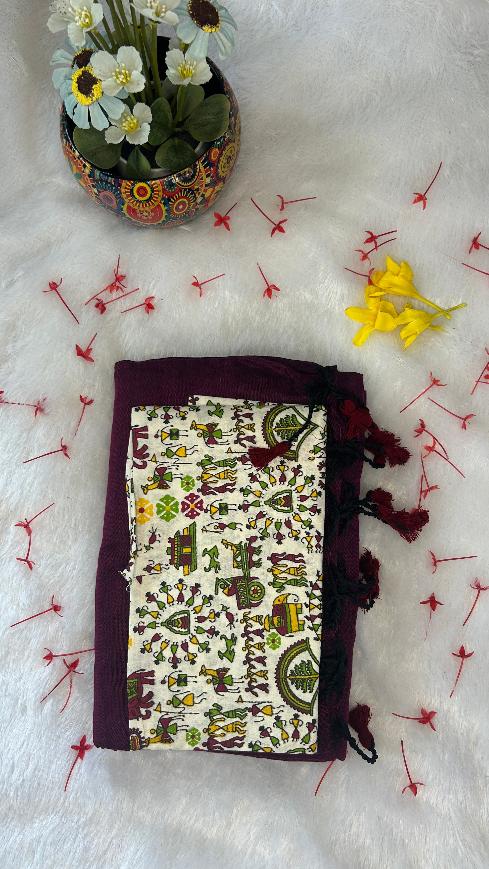 KHADI COTTON SAREE WITH BLOUSE